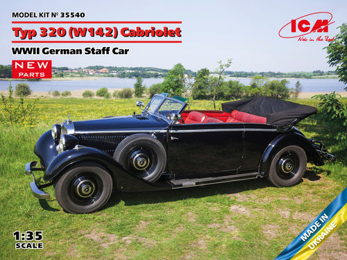 1/35 Typ 320 (W142) Cabriolet, WWII German Staff Car - Hobby Sense