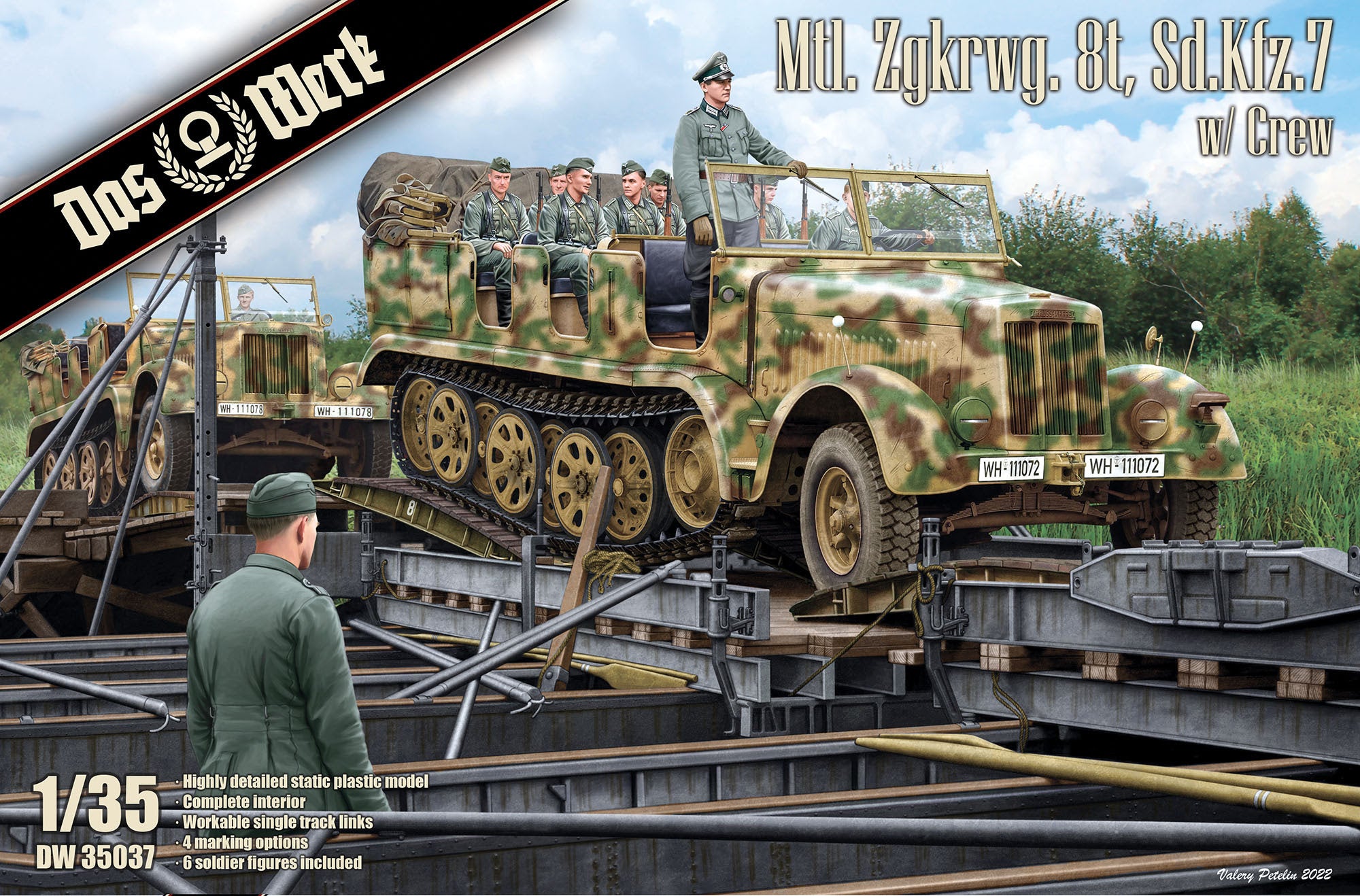1/35 Mtl. Zgkrwg. 8t, Sd.Kfz. 7 w/Crew - Hobby Sense