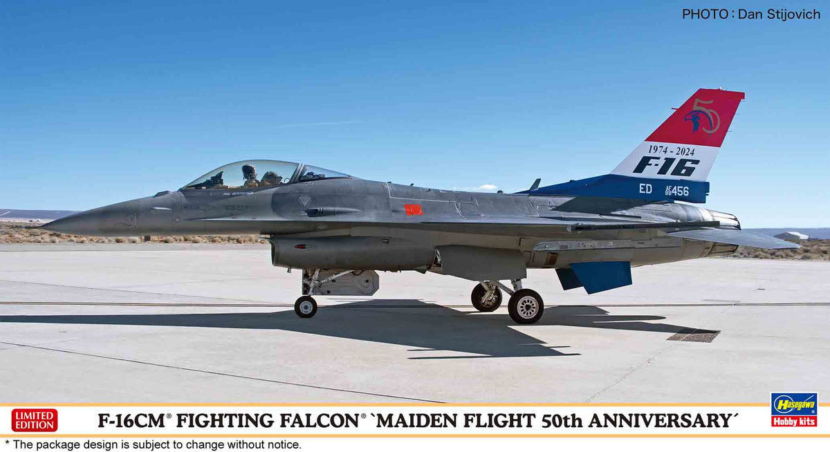 Hasegawa 1/48 F16CM Fighting Falcon Maiden Flight 50th Anniversary - Hobby Sense