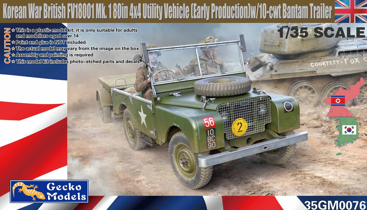1/35 Korean War British FV18001 Mk. 1 80in 4x4 Utility Vehicle (Early Production) - Hobby Sense