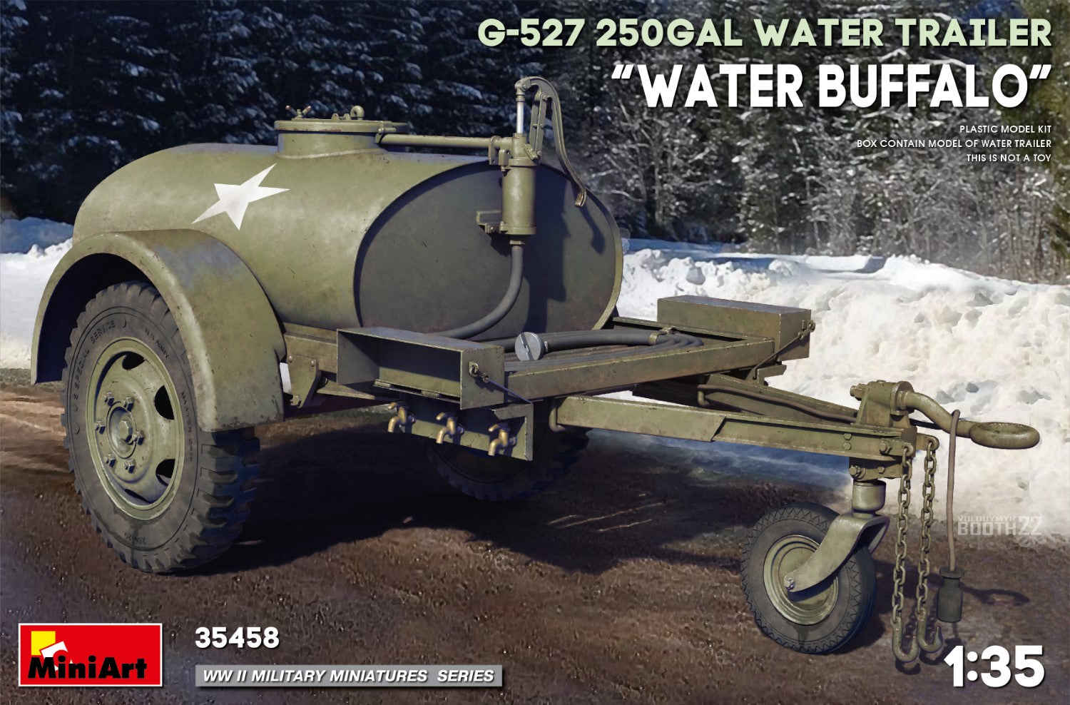 1/35 G-527 250GAL Water Trailer “Water Buffalo” - Hobby Sense