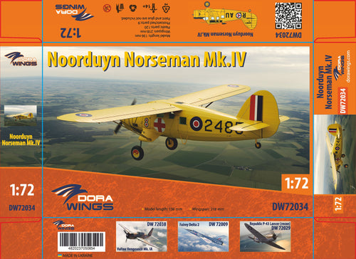 1/72 Noorduyn Norseman Mk.IV - Hobby Sense