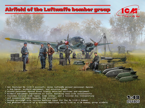 1/48 Airfield of the Luftwaffe Bomber Group - Hobby Sense