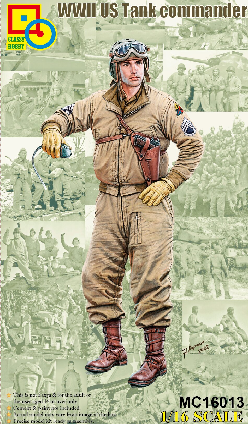 1/16 WWII US Tank Commander - Hobby Sense