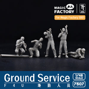 1/48 Ground Service Crew Set (3D printed) - Hobby Sense