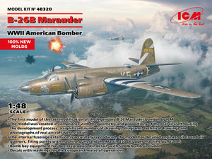 1/48 B26B Marauder, WWII American Bomber - Hobby Sense