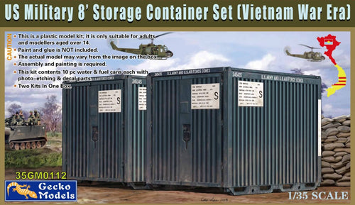 1/35 US Military 8' Storage Container Set - Hobby Sense