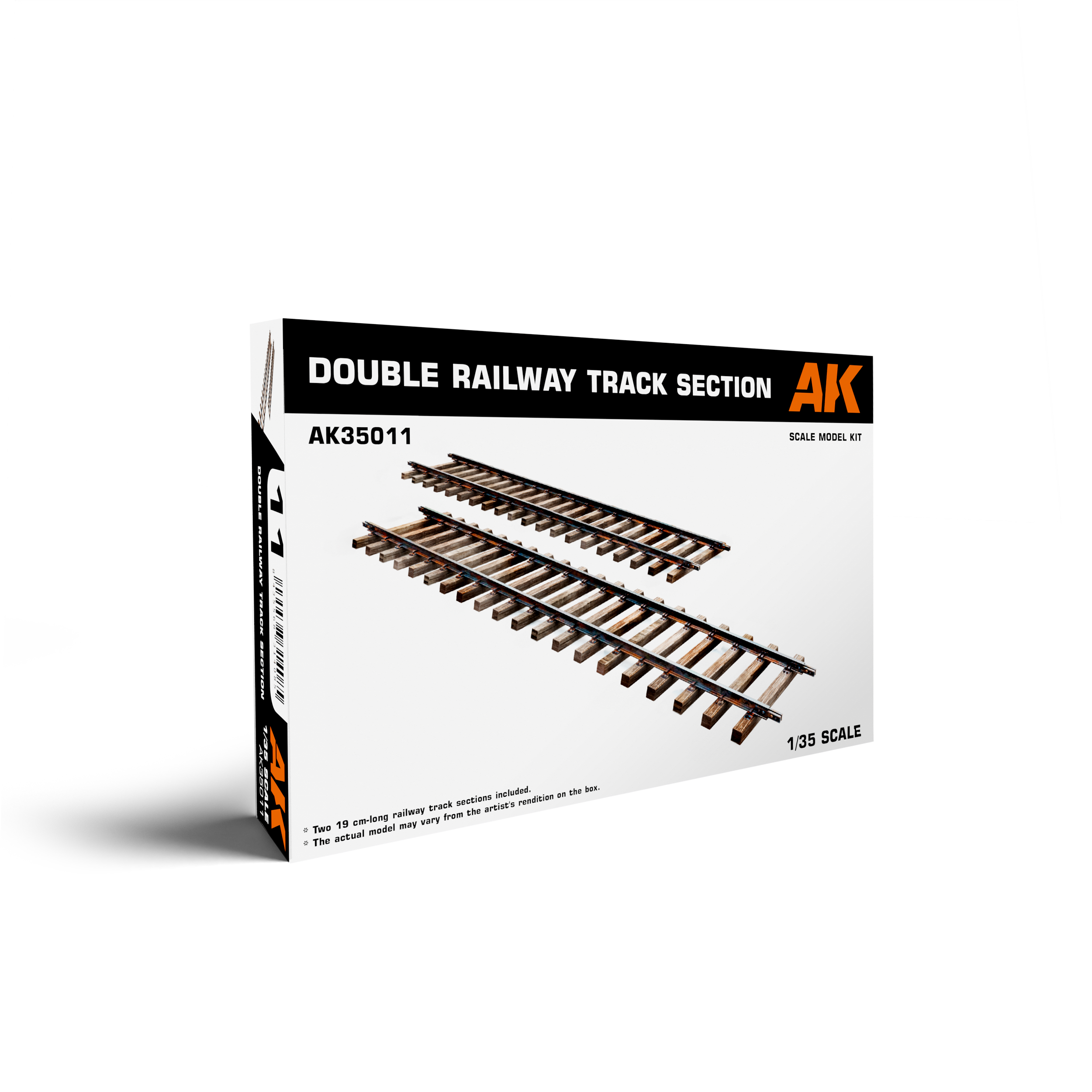 1/35 Double Railway Track Section - Hobby Sense
