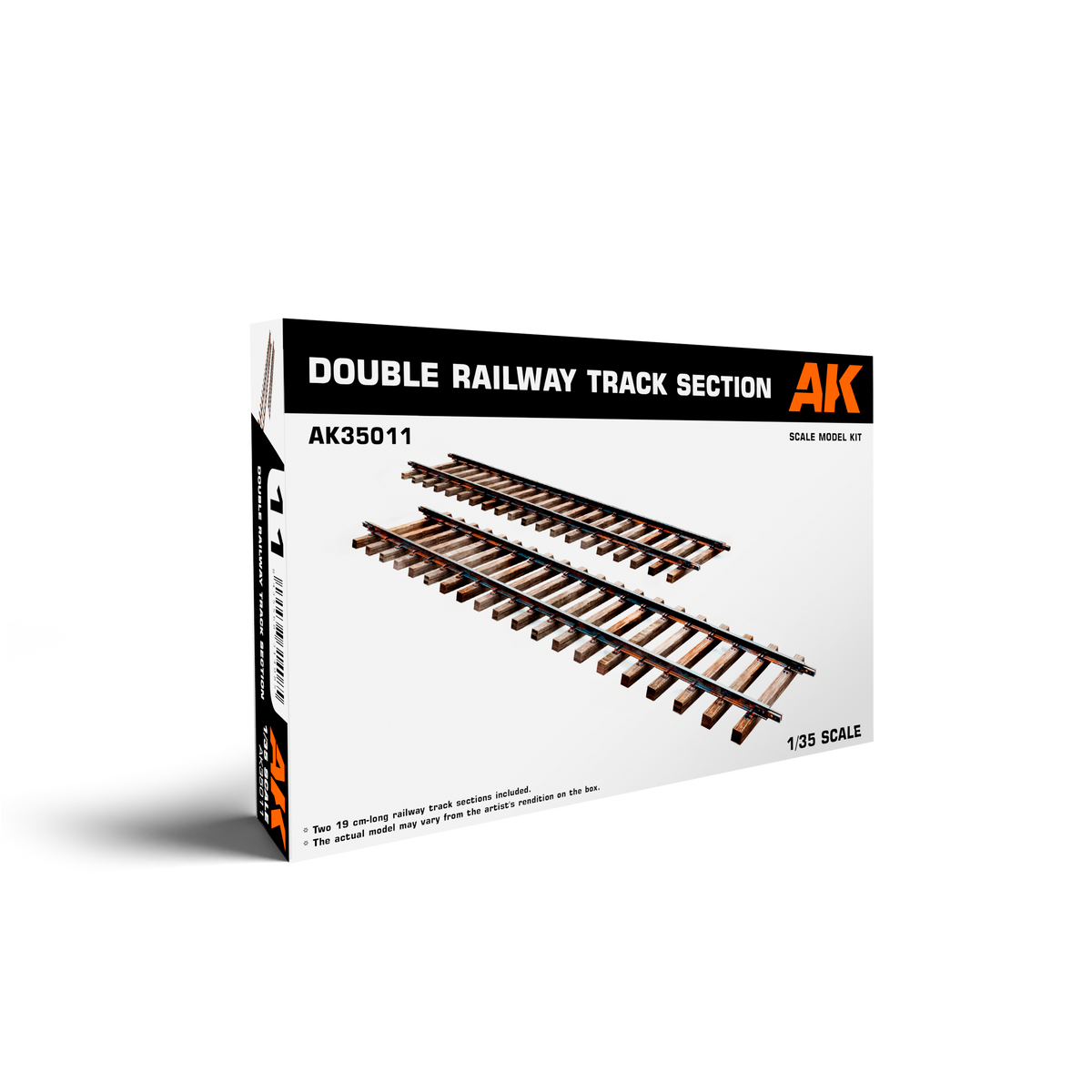 1/35 Double Railway Track Section - Hobby Sense
