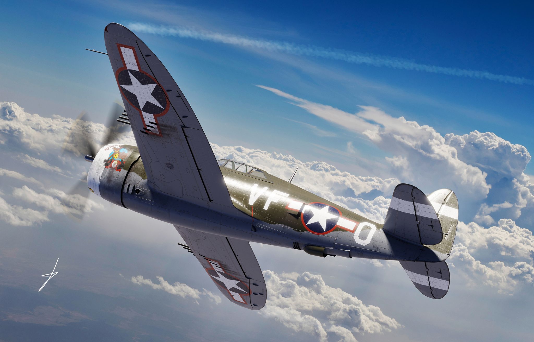 1/48 Republic P47C-2 Thunderbolt - Hobby Sense