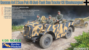 1/35 German 4x4 7.5cm Pak 40 Anti-Tank Gun Tractor C8 (Beutewagen) - Hobby Sense