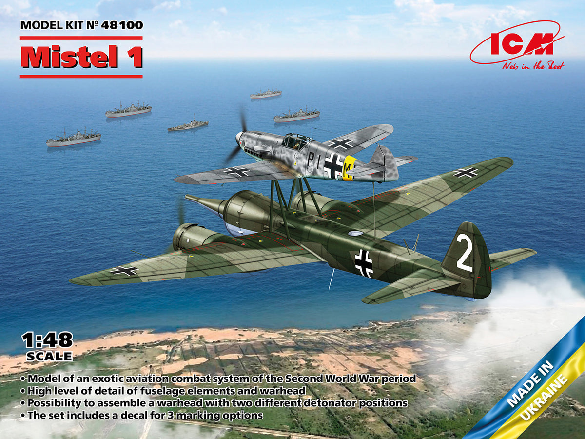 1/48 Mistel 1, WWII German Composite Aircraft - Hobby Sense
