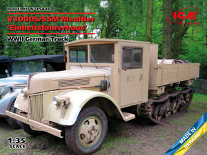 1/35 V3000S/SSM Maultier Einheitsfahrerhaus, WWII German Truck - Hobby Sense