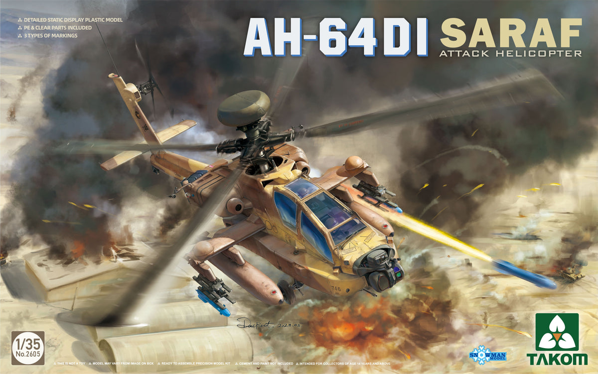 1/35 AH 64DI Saraf Attack Helicopter - Hobby Sense