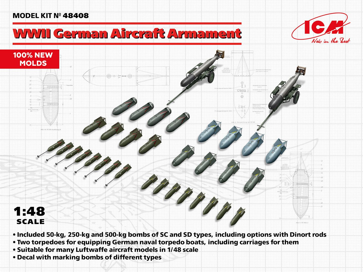 1/48 WWII German Aircraft Armament - Hobby Sense
