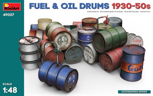 1/48 Fuel & Oil Drums 1930-50s - Hobby Sense