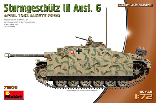 1/72 Sturmgeschutz III Ausf. G, April 1943 Alkett Prod. - Hobby Sense