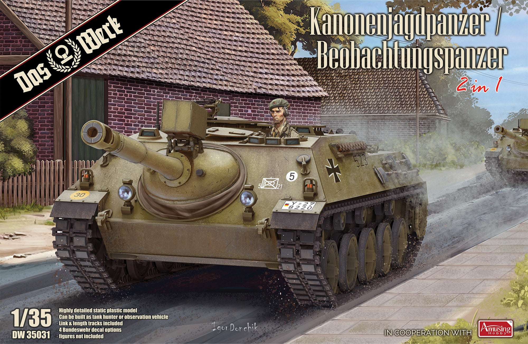 1/35 90mm Kanonenjagdpanzer / Beobachtungspanzer - Hobby Sense