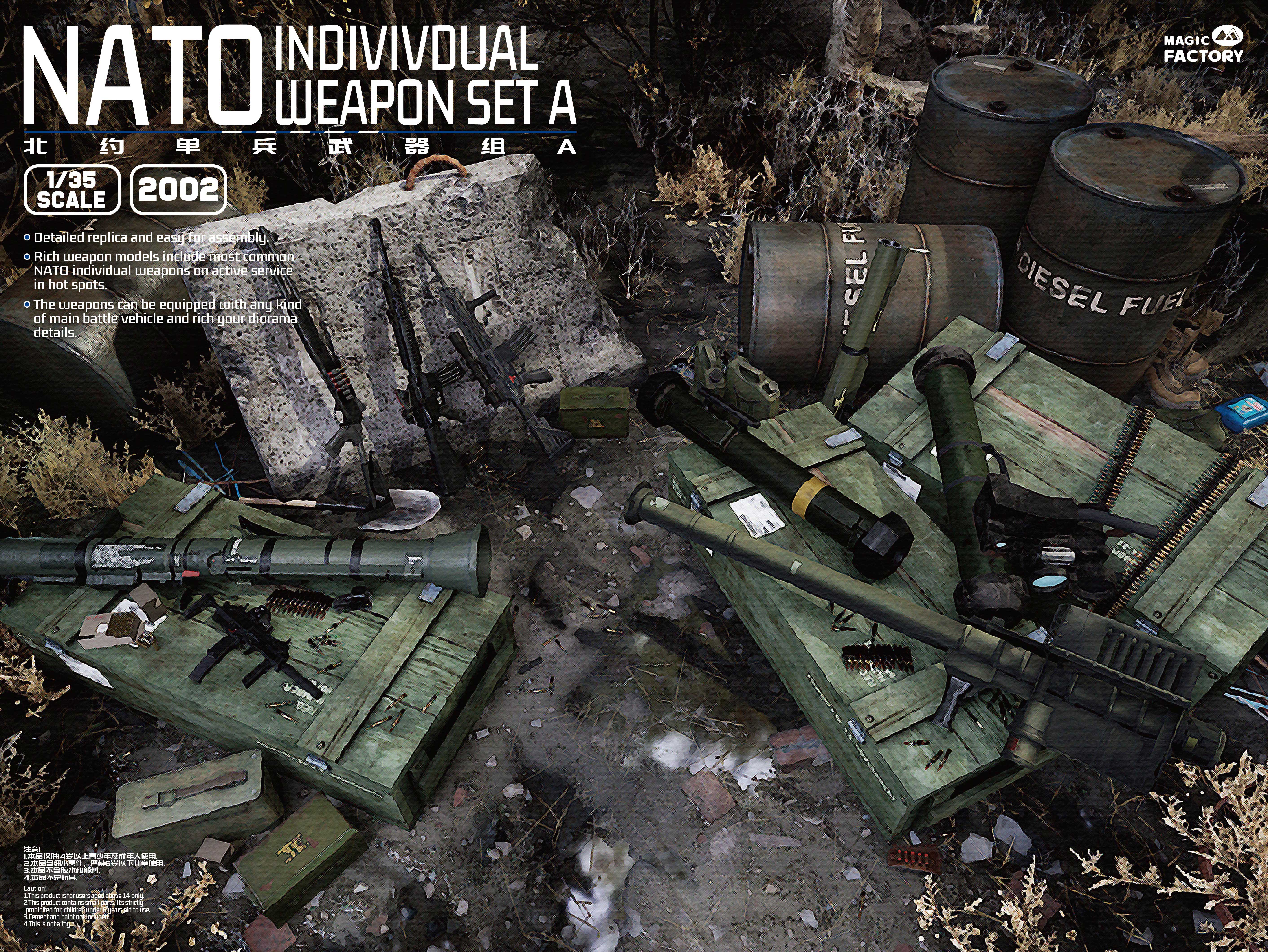 1/35 NATO Individual Weapon Set A - Hobby Sense