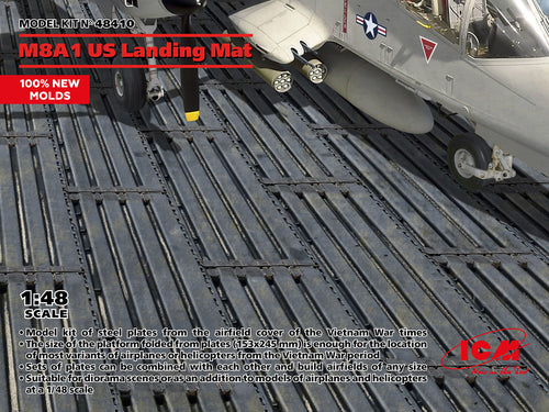 1/48 M8A1 US Landing Mat (153x245 mm) - Hobby Sense