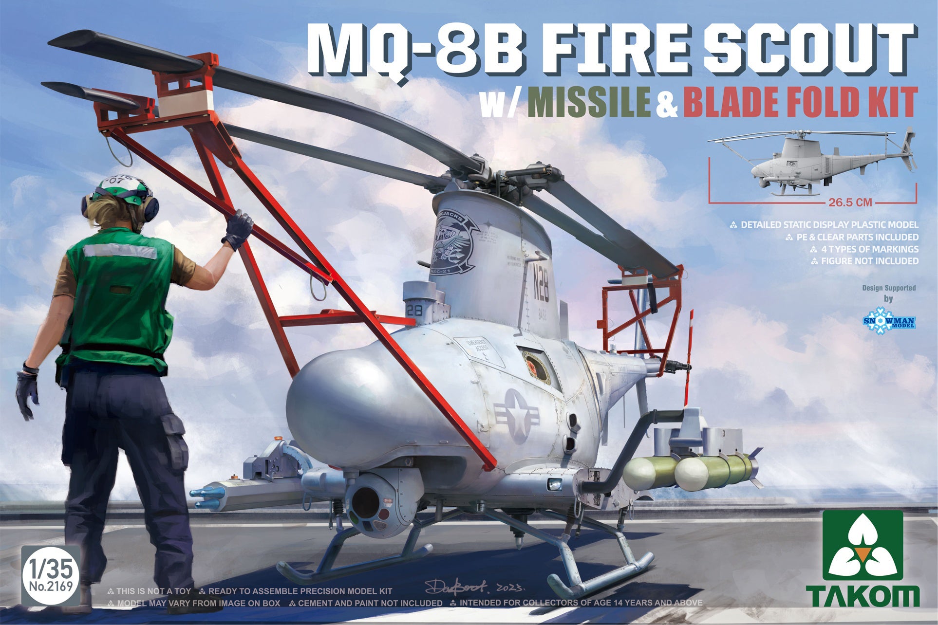 1/35 MQ8B Fire Scout w/Missile and Blade Fold Kit - Hobby Sense
