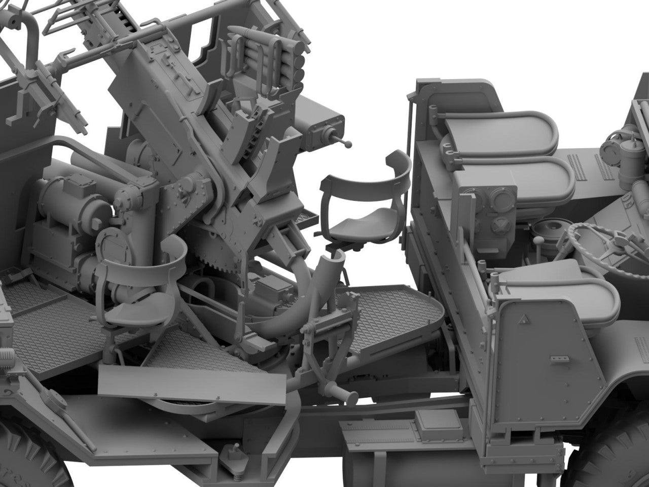 Thunder Model 1/35 Morris Bofors C9/B Late The Iconic British WWII Gun Truck