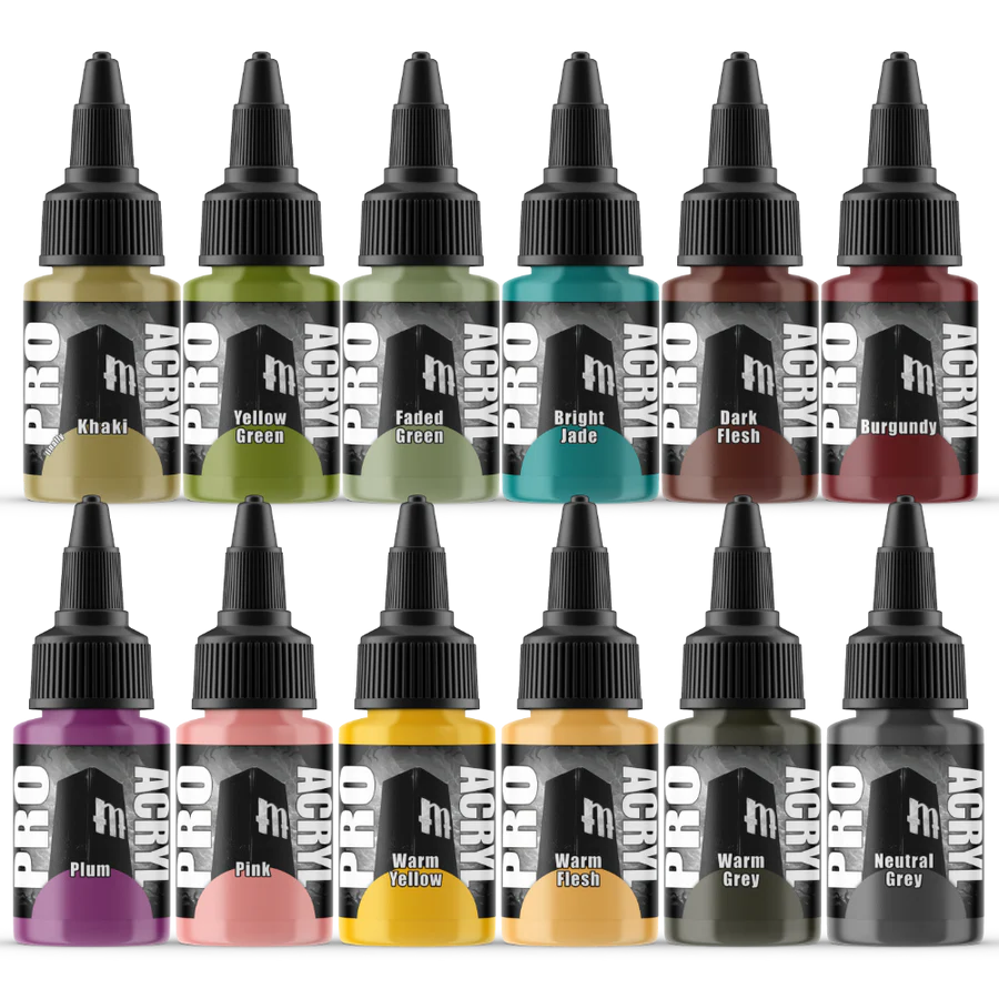 Pro Acryl Expansion Set #4 - 12 Colors - Hobby Sense