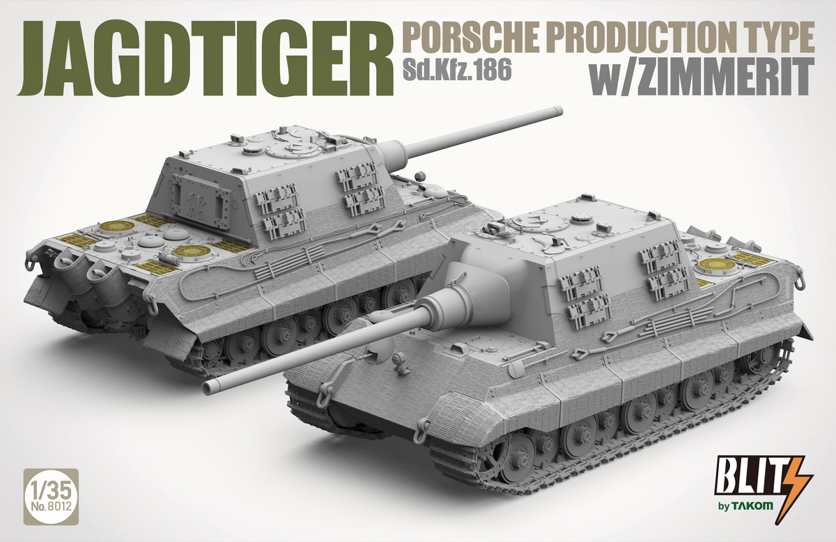 1/35 Jagdtiger Sd.Kfz. 186 Porsche production type w/Zimmerit - Hobby Sense