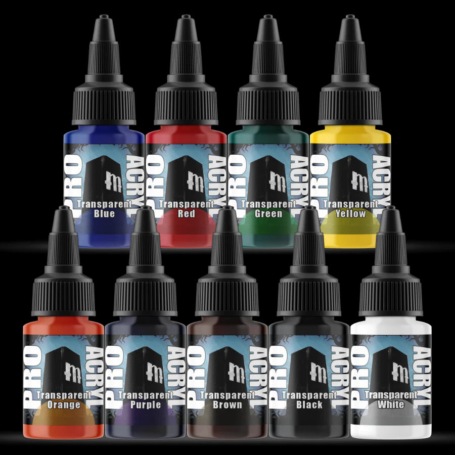 Pro Acryl Expansion Set #2 - Transparents 9 Colors - Hobby Sense