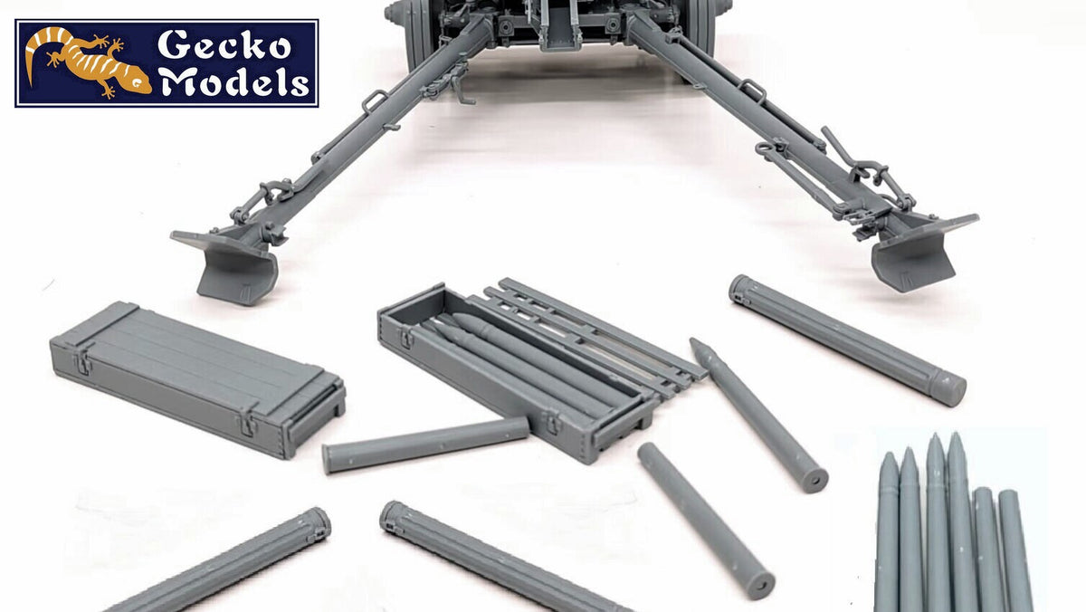1/16 German 7,5cm PAK 40 Ammo Boxes w/Shells Set - Hobby Sense