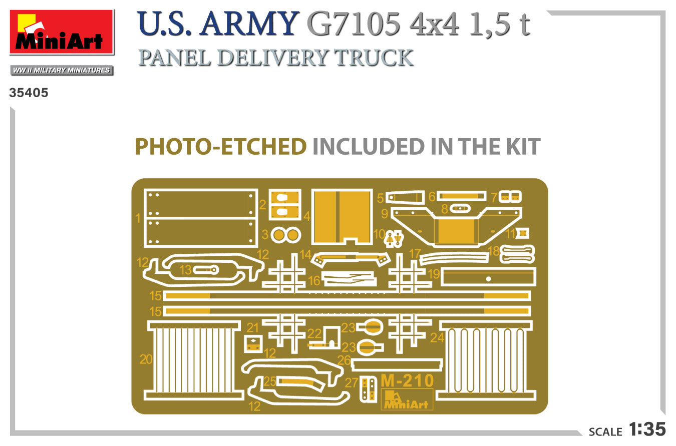 1/35 US Army G7105 4х4 1.5T Panel Delivery Truck - Hobby Sense