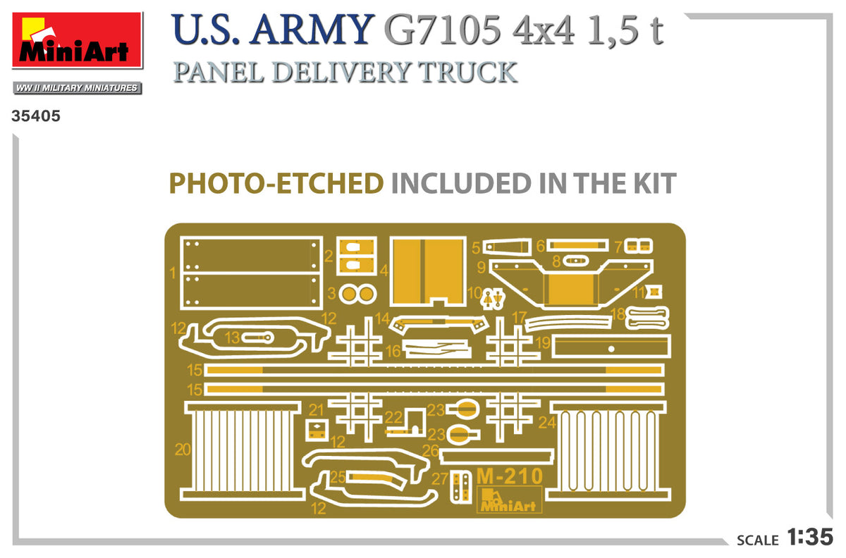 1/35 US Army G7105 4х4 1.5T Panel Delivery Truck - Hobby Sense