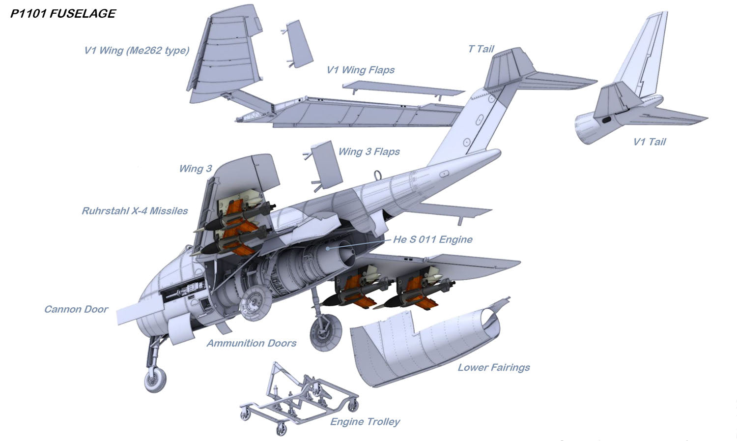 1/32 Messerschmitt P.1101 - Hobby Sense