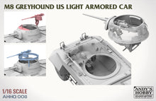 1/16 M8 Greyhound US Light Armored Car (incl. metal barrel and a figure) - Hobby Sense