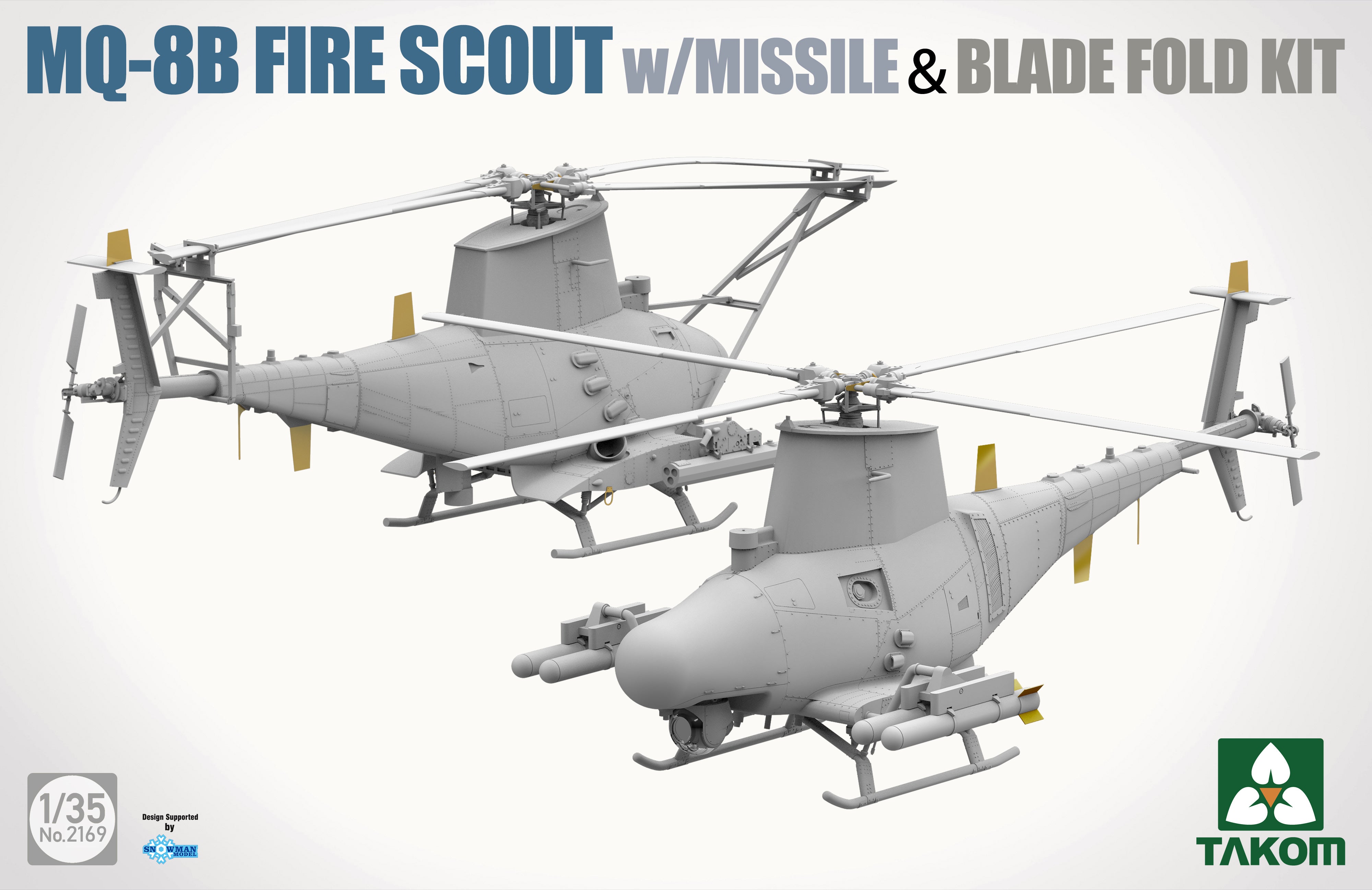 1/35 MQ8B Fire Scout w/Missile and Blade Fold Kit - Hobby Sense
