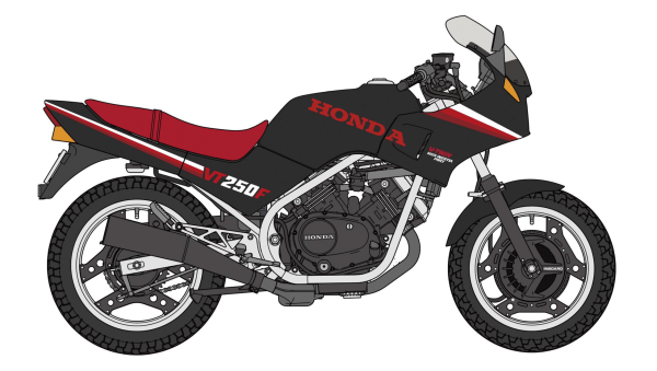 1/12 Honda VT250F (MC08) (1984) Black Color - Hobby Sense