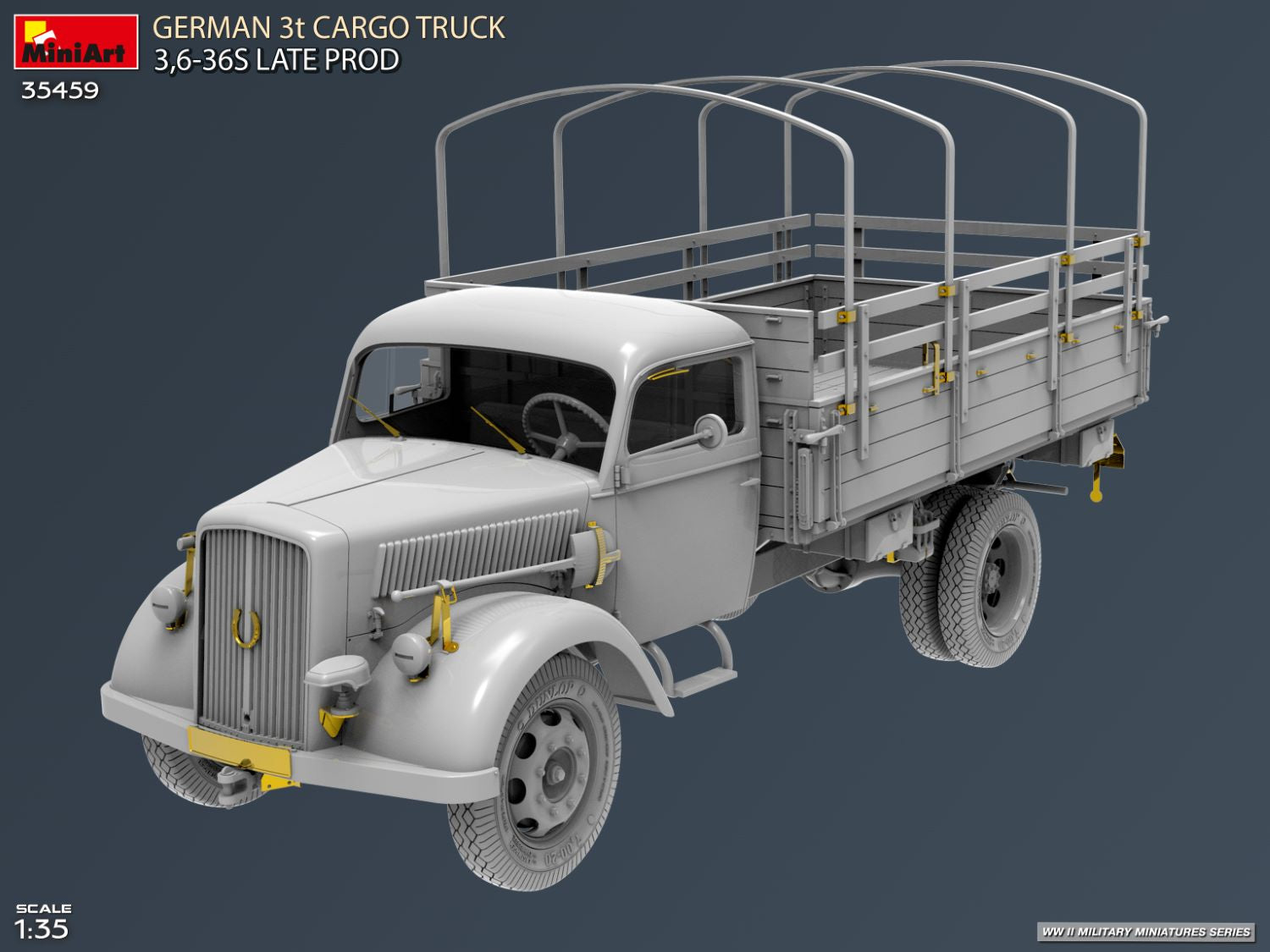 1/35 German 3t Cargo Truck 3,6-36s Late Prod - Hobby Sense