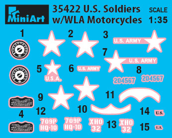 1/35 US Soldiers with WLA Motorcycles - Hobby Sense