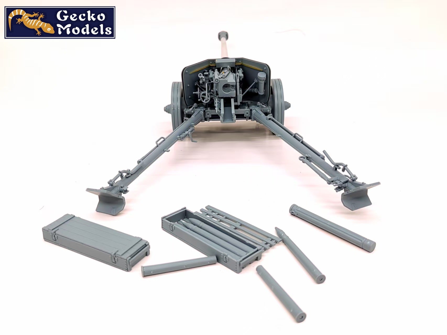 1/16 German 7.5cm Pak 40 Anti-Tank Gun Early Production - Hobby Sense