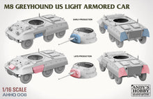 1/16 M8 Greyhound US Light Armored Car (incl. metal barrel and a figure) - Hobby Sense