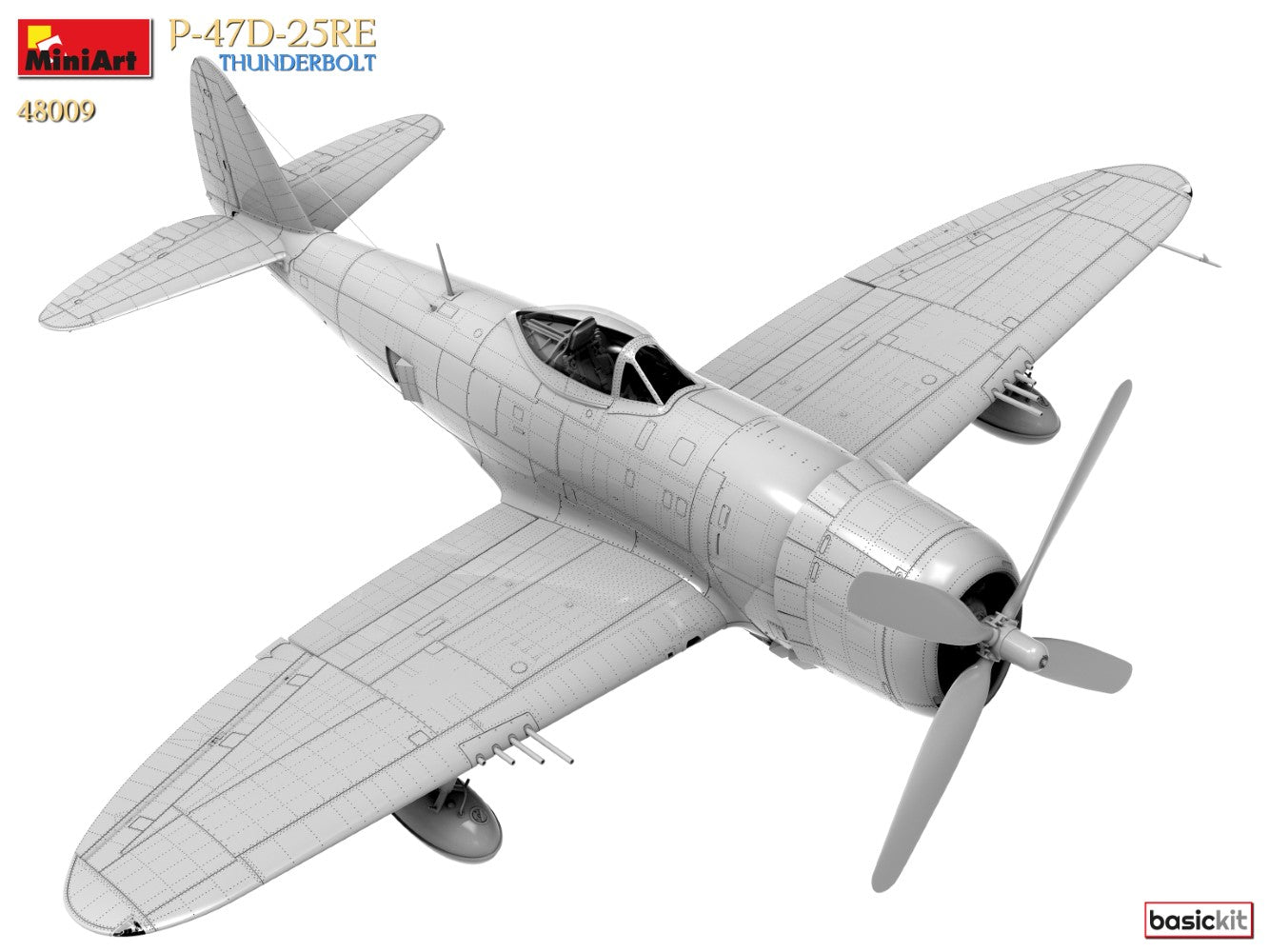 1/48 P47D-25RE Thunderbolt (Basic Kit) - Hobby Sense