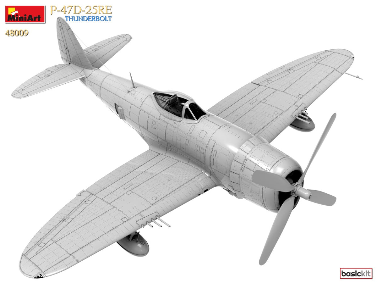 1/48 P47D-25RE Thunderbolt (Basic Kit) - Hobby Sense