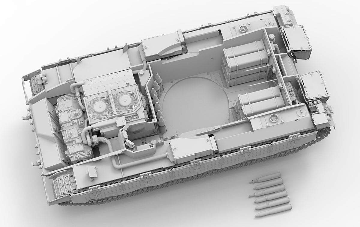 1/35 Israel Merkava Mk.2D w/ Full Interior and Workable Tracks - Hobby Sense