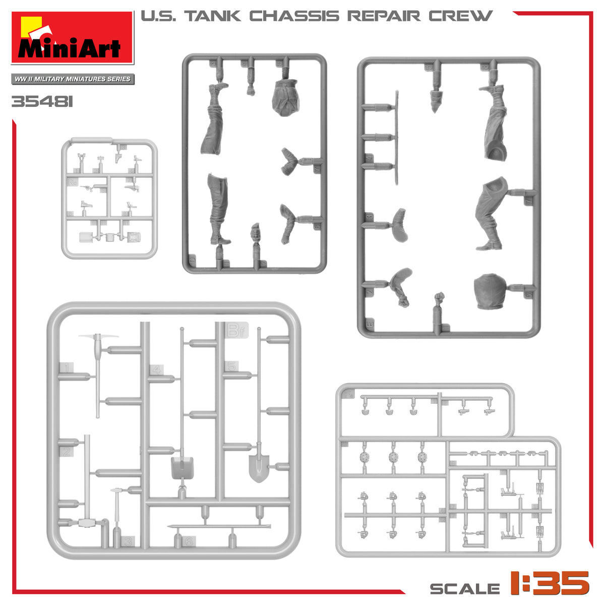 1/35 US Tank Chassis Repair Crew - Hobby Sense
