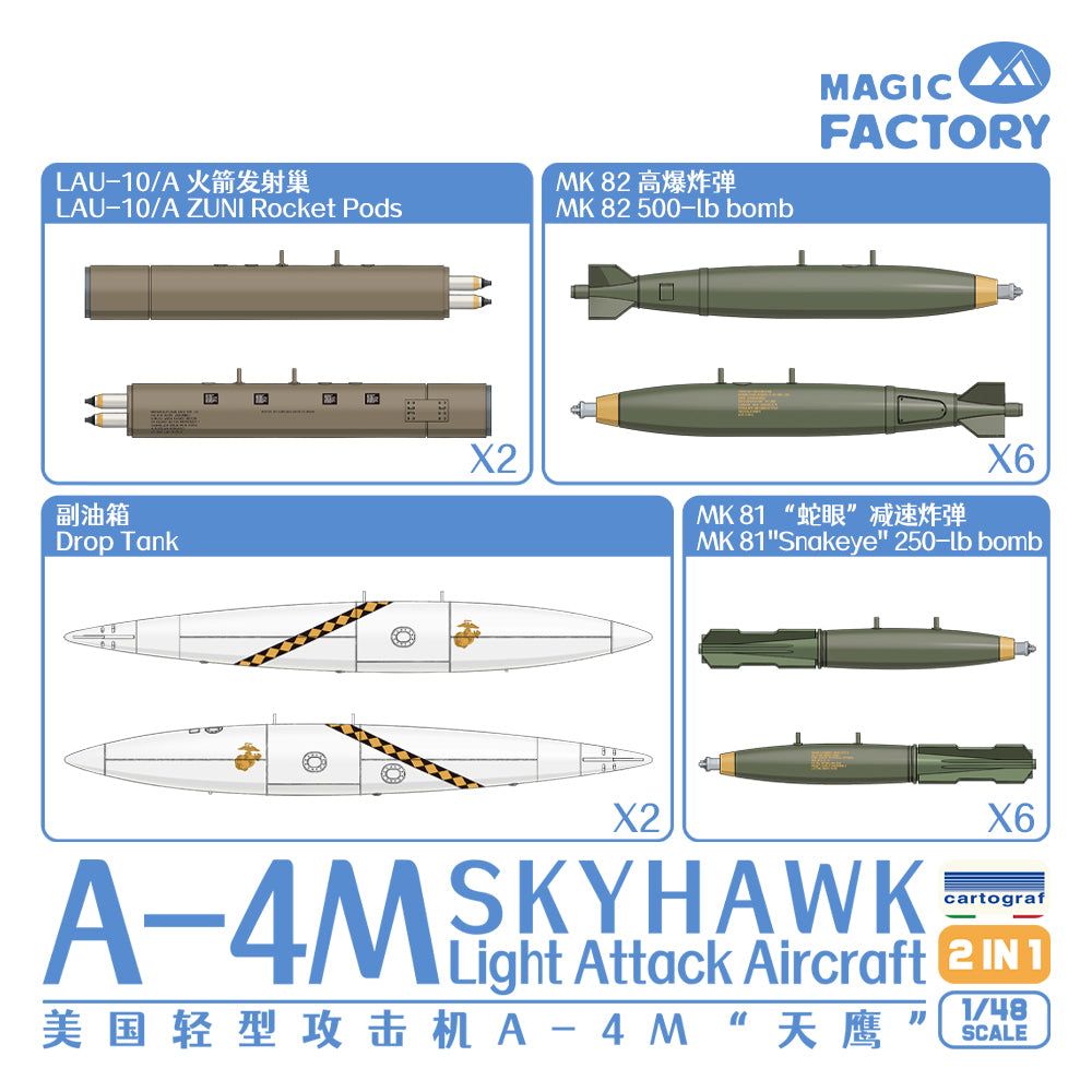 1/48 A4M Skyhawk Light Attack Aircraft - Hobby Sense