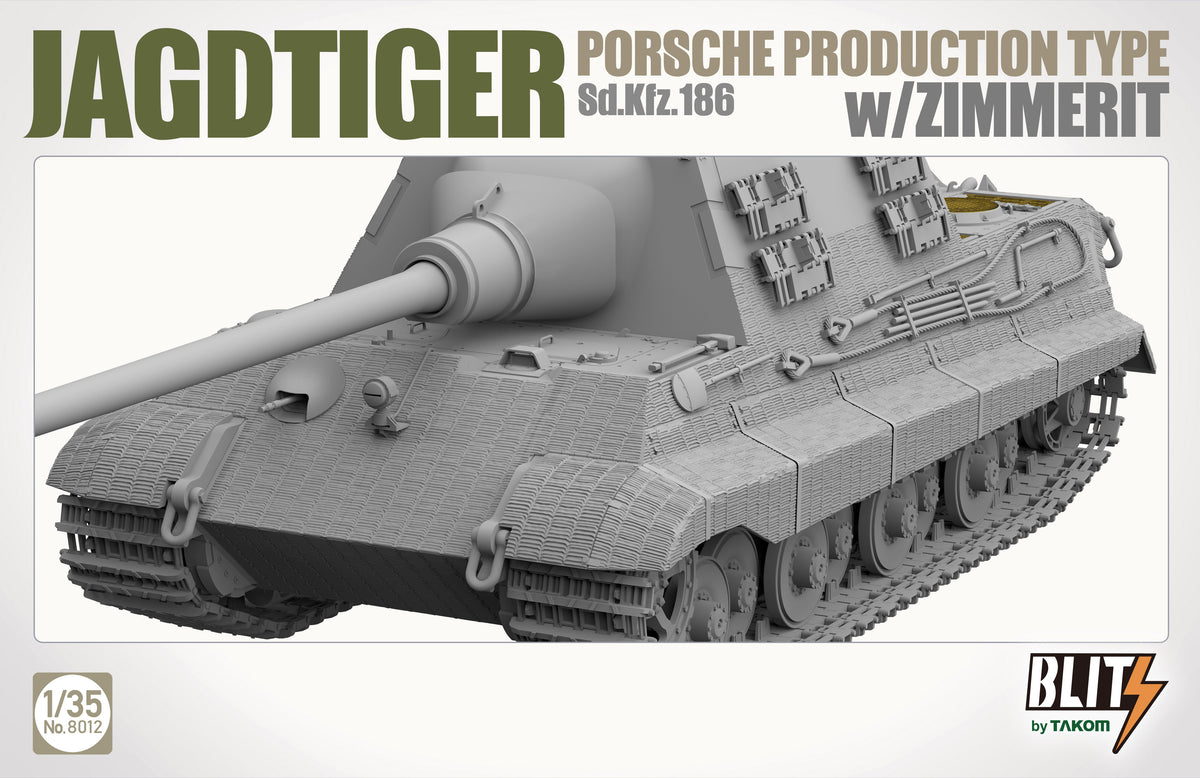 1/35 Jagdtiger Sd.Kfz. 186 Porsche production type w/Zimmerit - Hobby Sense