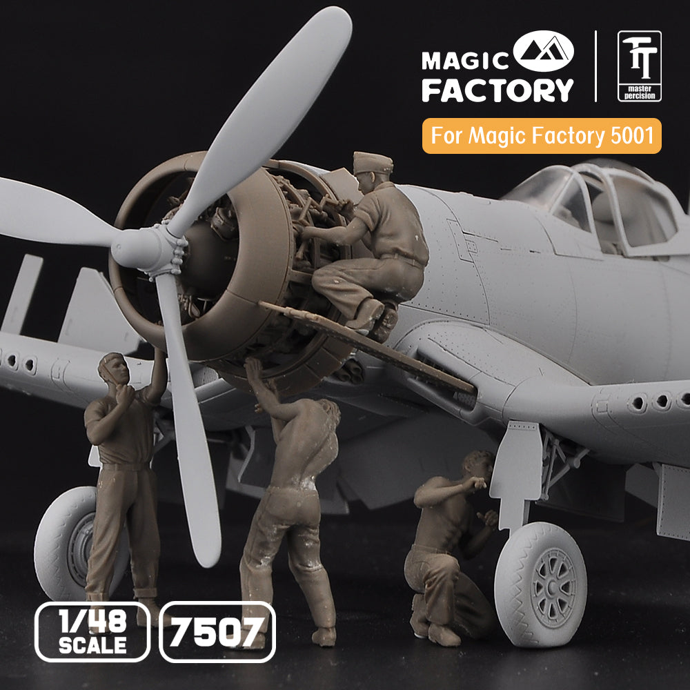 1/48 Ground Service Crew Set (3D printed) - Hobby Sense