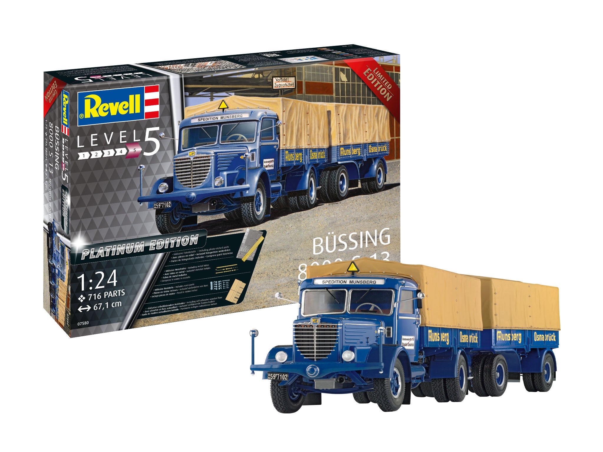 1/24 Bussing 8000 S 13 mit Trailer - Hobby Sense