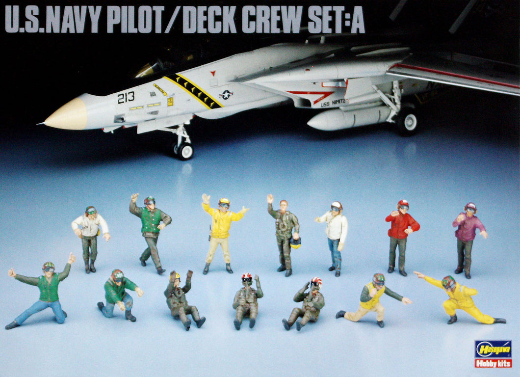 1/48 US Navy Pilot & Deck Crew Set A - Hobby Sense