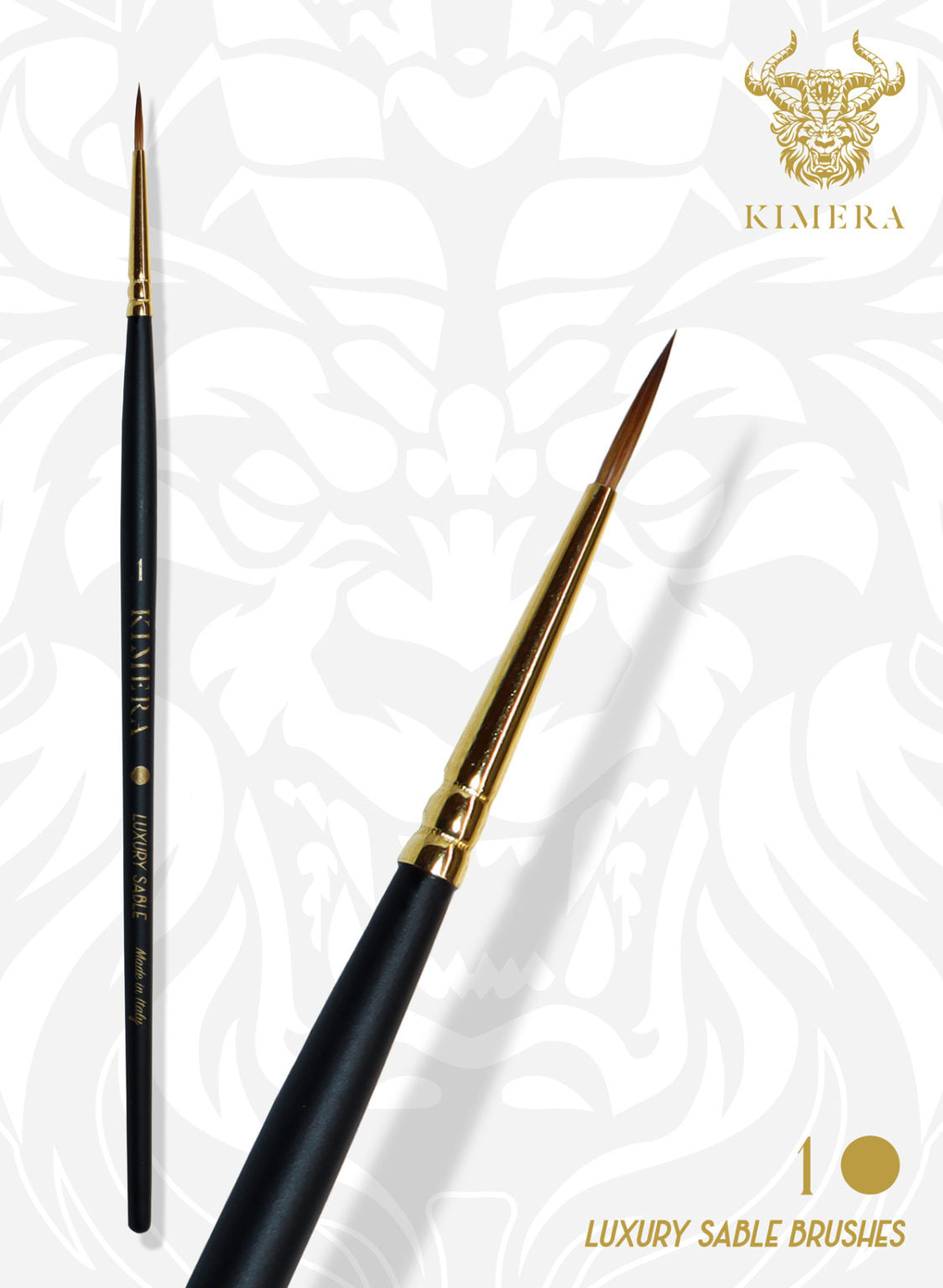 Kimera Brushes Set Kolinsky Sable (5 Brushes) - Hobby Sense